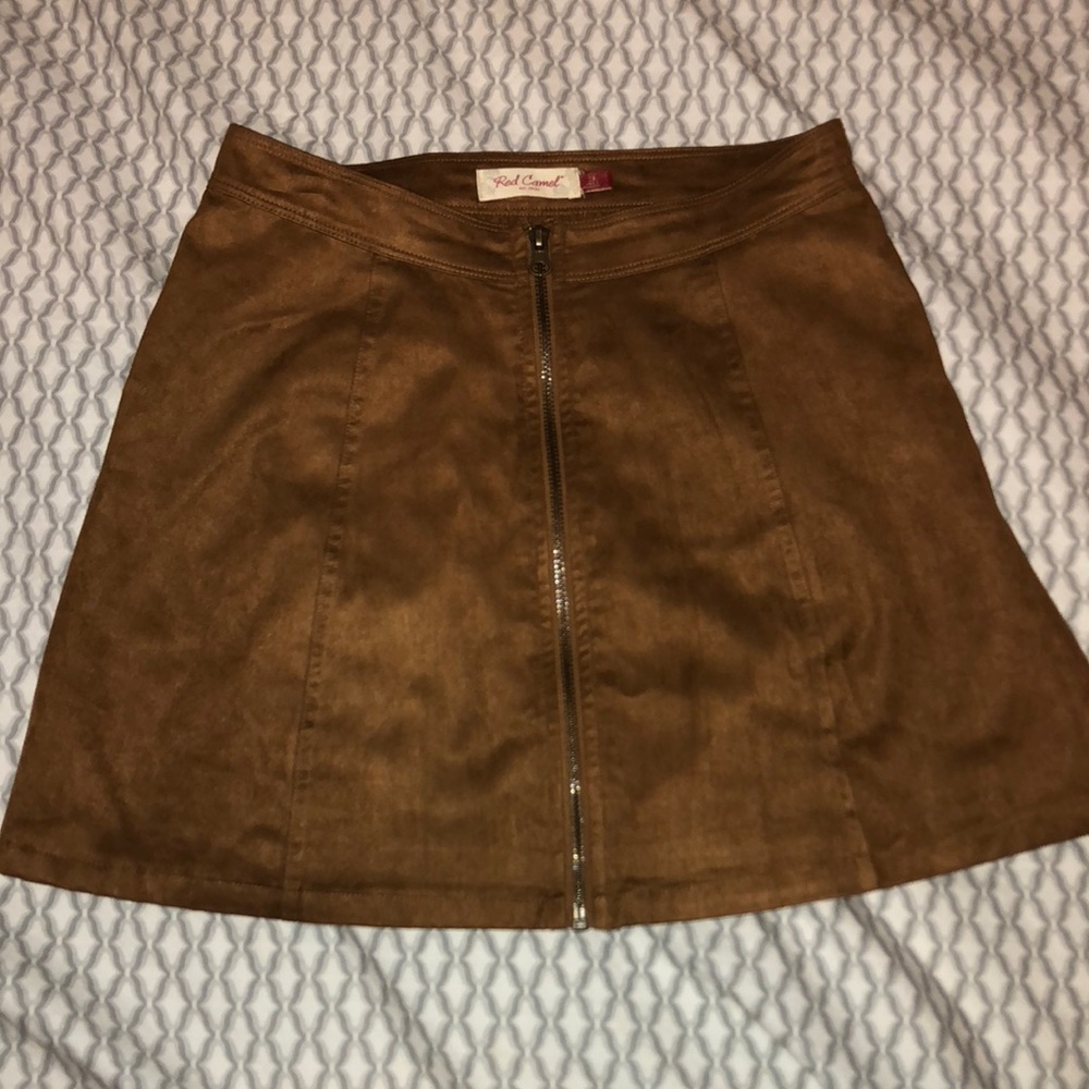 Suade Brown Skirt